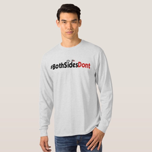 #BothSidesDont - grundlegender langer die Hülsen-T T-Shirt (Vorne ganz)