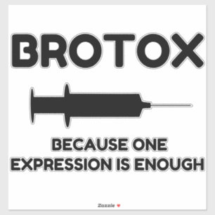 Botox-Ausdruck Aufkleber