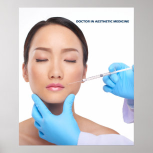 Botox und Füllereinspritzungen durch ästhetischen Poster