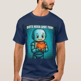 Bots brauchen Liebe - Herren Navy T-Shirt