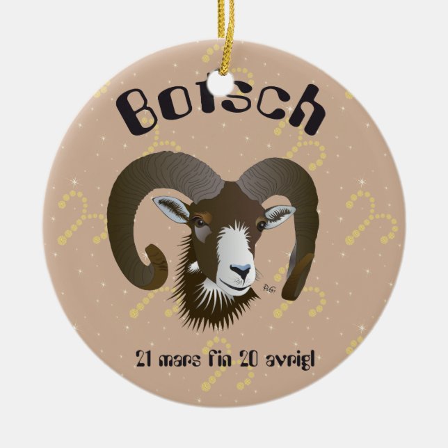 Botsch 21 Mars fin 20 avrigl Ornament (Vorne)
