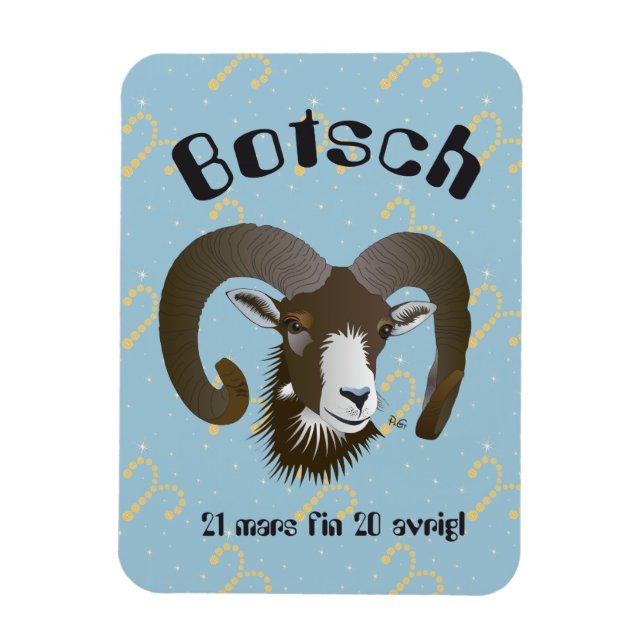 Botsch 21 mars fin 20 avrigl Premium Flexi Magnet (Vertikal)