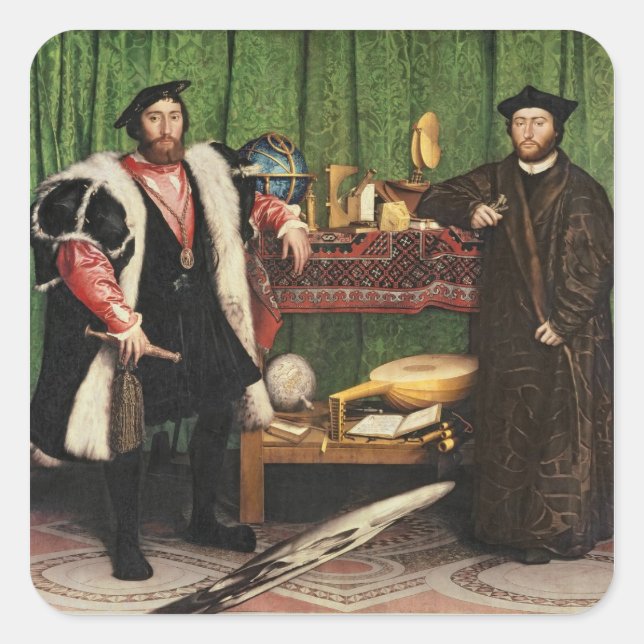 Botschafter, 1533 quadratischer aufkleber (Vorderseite)