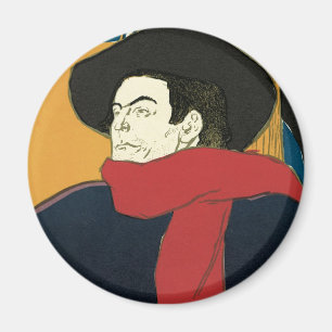 Botschafter, Artistide Bruant von Toulouse Lautrec Magnet