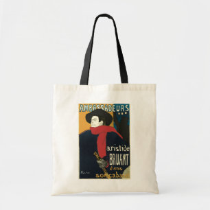 Botschafter, Artistide Bruant von Toulouse Lautrec Tragetasche