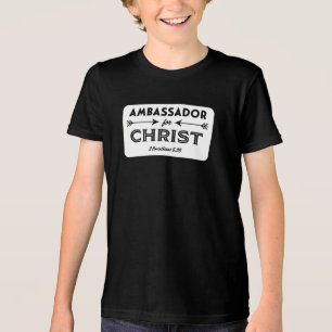 Botschafter für Christliche Schrift Slogan Tri-Blend Shirt