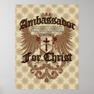 Botschafter für Christus, Bibelverse in Korinthen Poster