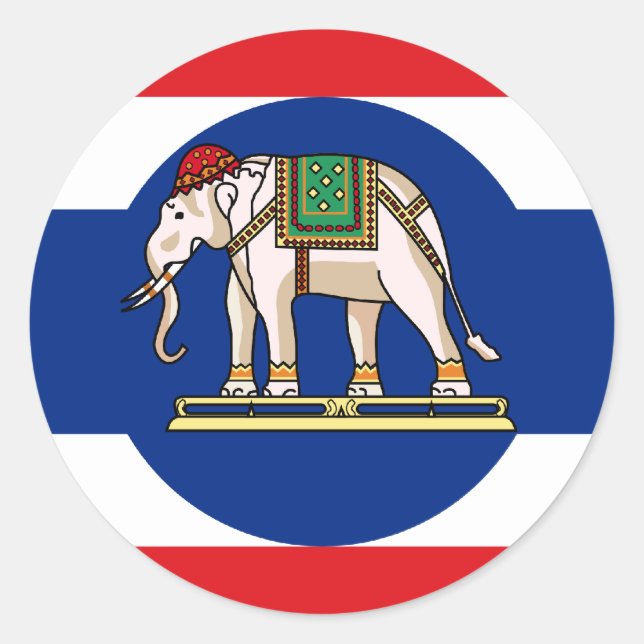 Botschafter Thailand, Thailand Runder Aufkleber (Vorderseite)