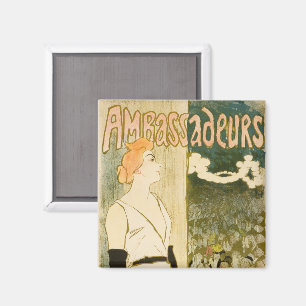 Botschafter Yvette Guilbert von Theophile Steinlen Magnet