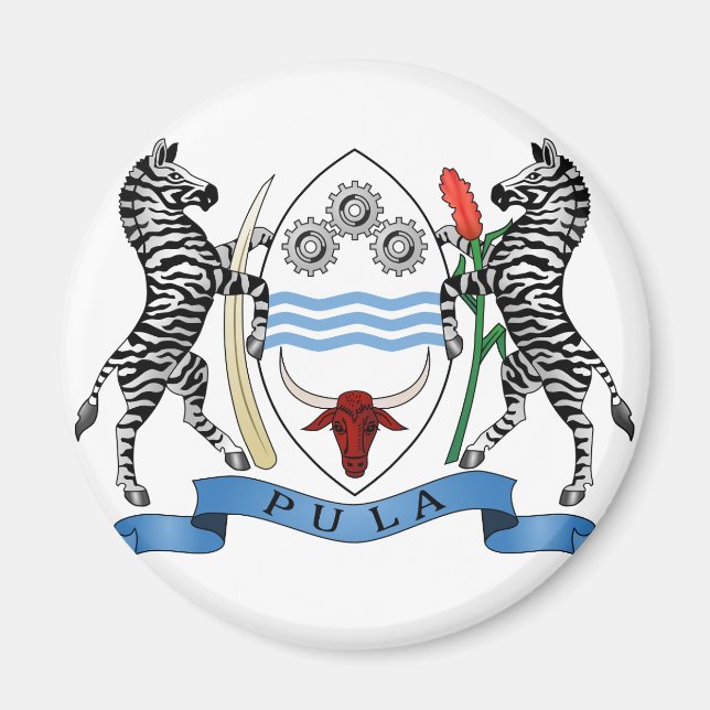 Botsuana-Emblem Magnet (Vorne)