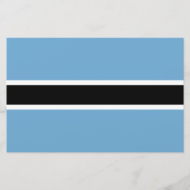 Botsuana-Flagge (Botsuana) Briefpapier (Vorderseite)