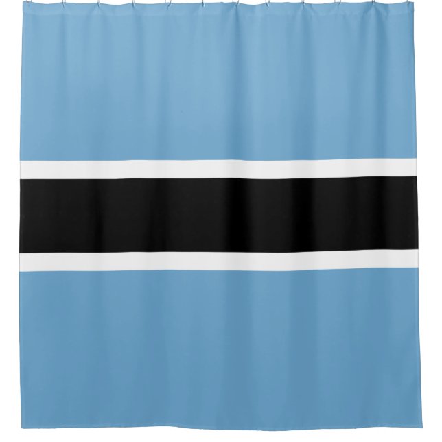 Botsuana-Flagge (Botsuana) Duschvorhang (Vorderseite)