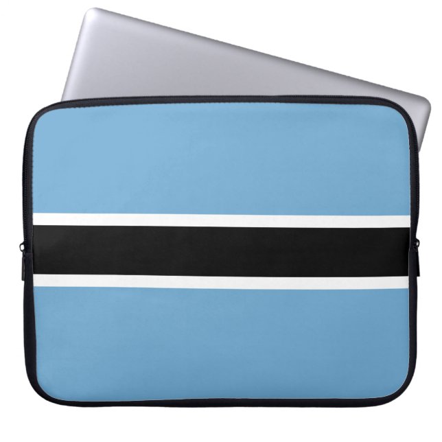 Botsuana-Flagge (Botsuana) Laptopschutzhülle (Vorderseite)