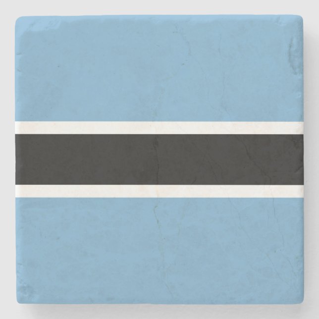 Botsuana-Flagge (Botsuana) Steinuntersetzer (Vorderseite)