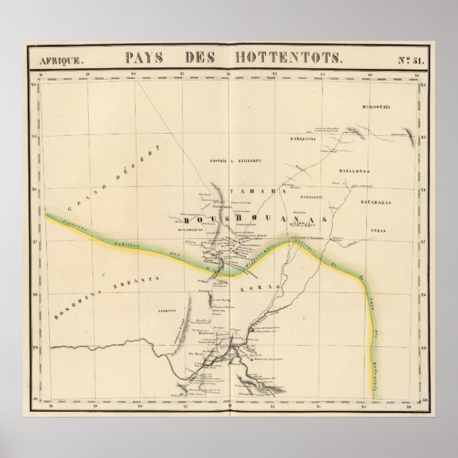 Botsuana, Südafrika 51 Poster (Vorne)