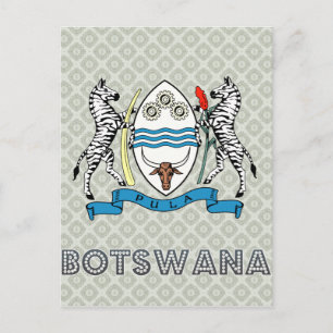 Botsuana-Wappen Postkarte