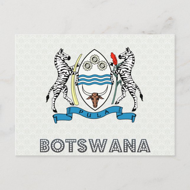 Botsuana-Wappen Postkarte (Vorderseite)