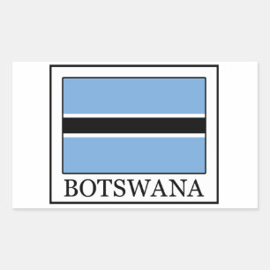 Botswana-Aufkleber Rechteckiger Aufkleber