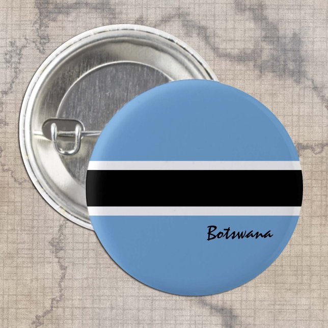 Botswana button, patriotic Botswana Flag fashion Button (Von Creator hochgeladen)