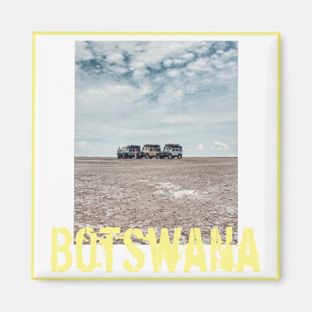 Botswana Cars Travel Desert Magnet (Vorne)