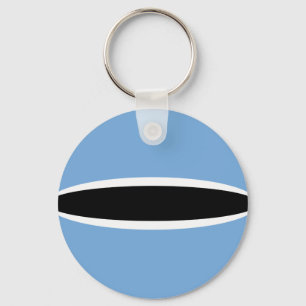 Botswana Fisheye Flag Schlüsselanhänger