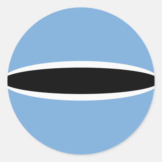 Botswana Fisheye Flag Sticker (Vorderseite)