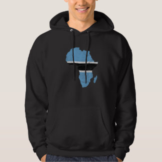 Botswana Flag Africa Kontinent Silhouette Gift für Hoodie