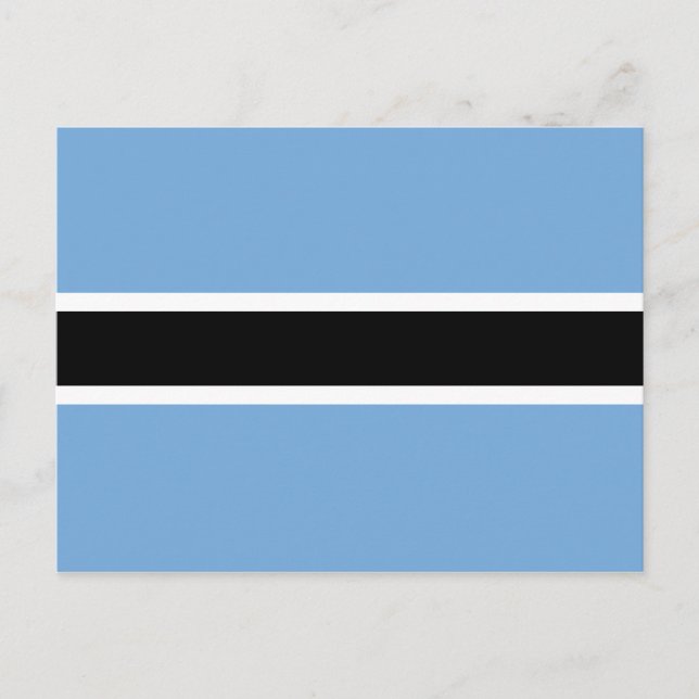 Botswana Flag Postkarte (Vorderseite)