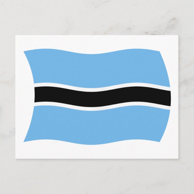 Botswana Flag Postkarte (Vorderseite)