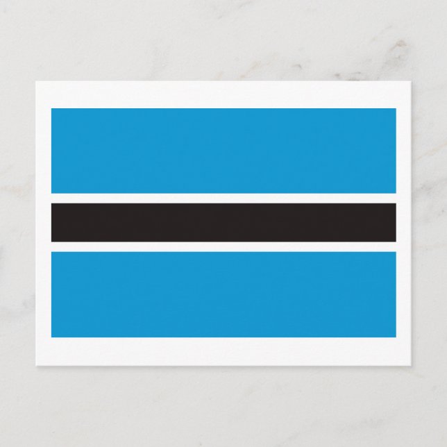Botswana Flag Postkarte (Vorderseite)