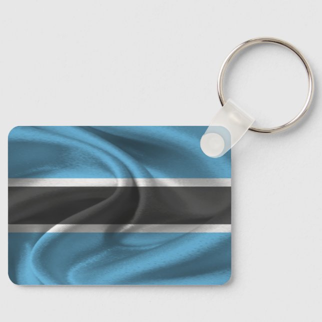 Botswana Flag Schlüsselanhänger (Vorderseite)
