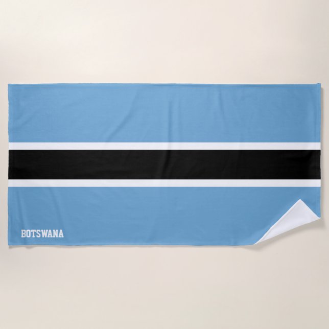 Botswana Flag Splendid Patriotic Strandtuch (Vorderseite)