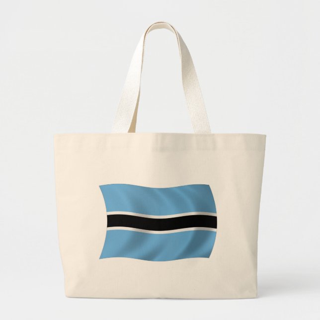 Botswana Flag Tote Bag Jumbo Stoffbeutel (Vorne)