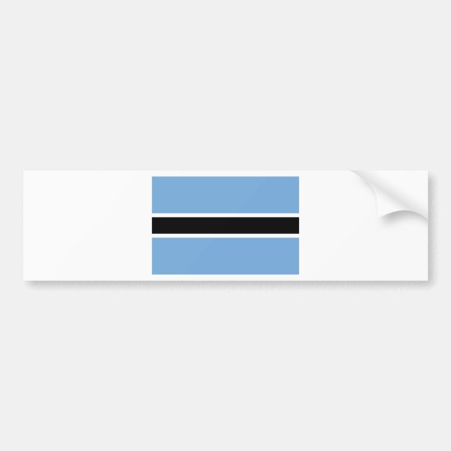Botswana-Flagge Autoaufkleber (Vorne)