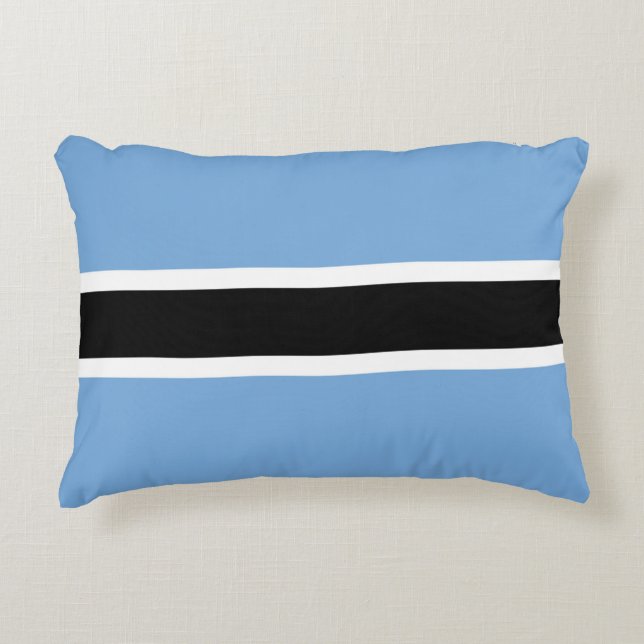Botswana-Flagge Dekokissen (Vorderseite)