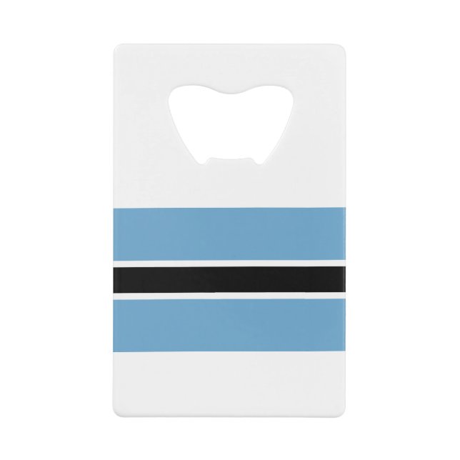 Botswana-Flagge Geldbeutel Flaschenöffner (Vorderseite)