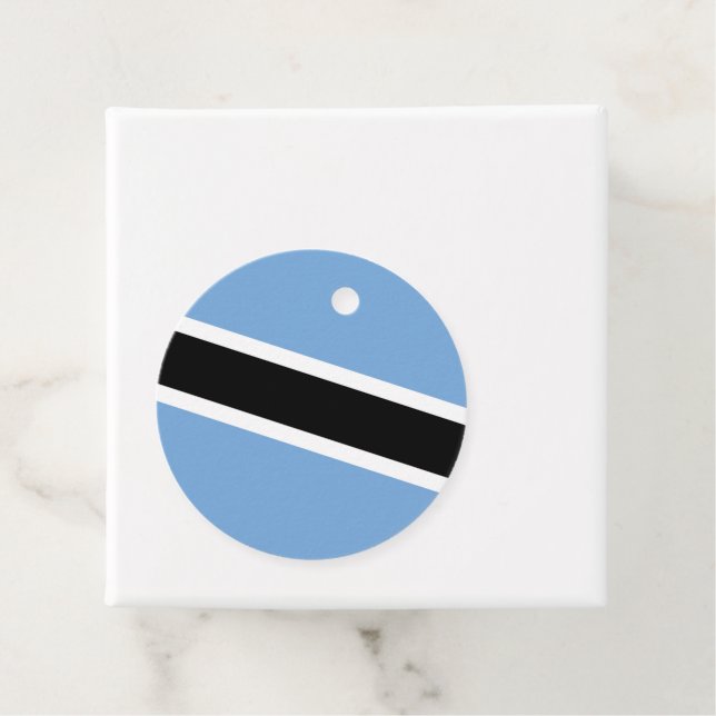 Botswana-Flagge Geschenkanhänger (Beispiel)
