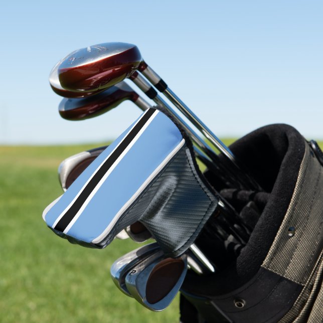Botswana-Flagge Golf Headcover (In Situ)