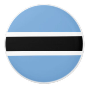 Botswana-Flagge Keramikknauf