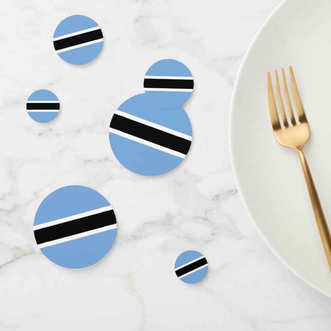 Botswana-Flagge Konfetti (Gruppe)