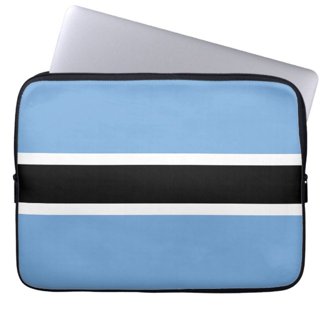 Botswana-Flagge Laptopschutzhülle (Vorderseite)