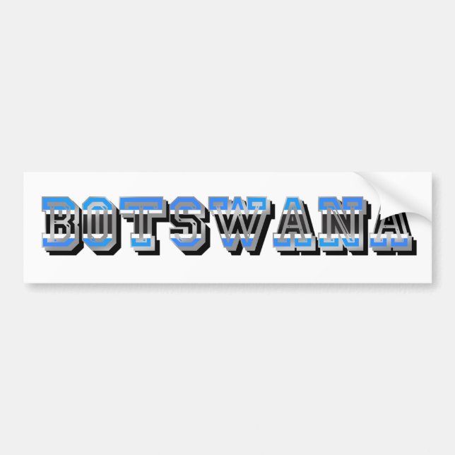 Botswana-Flagge Logo-Autoaufkleber Autoaufkleber (Vorne)