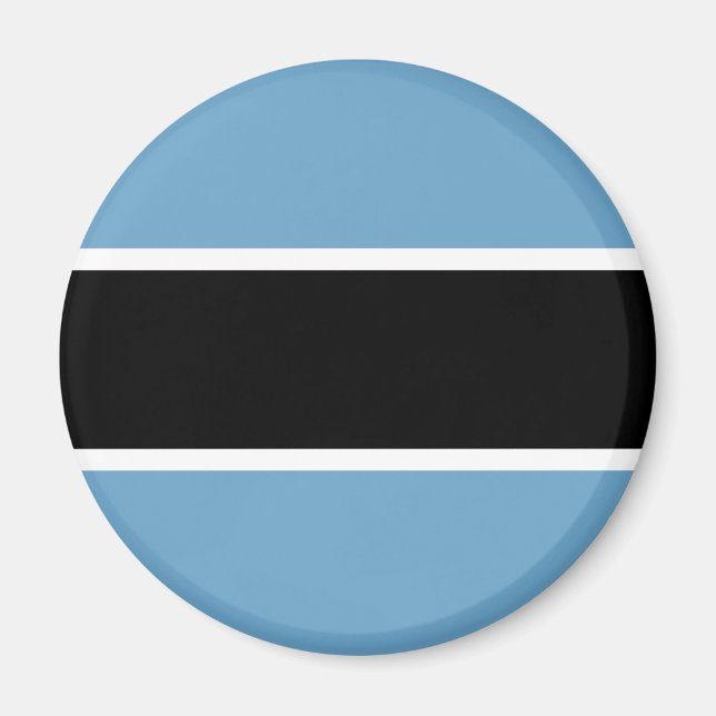 Botswana-Flagge Magnet (Vorne)