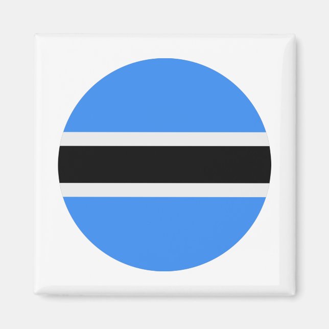 Botswana-Flagge Magnet (Vorne)