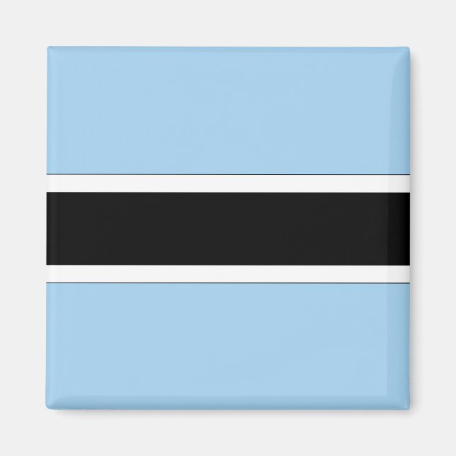 Botswana-Flagge Magnet (Vorne)