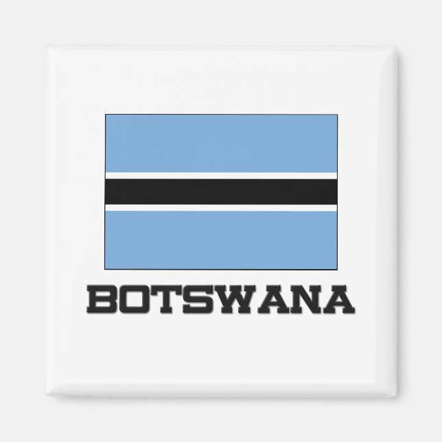 Botswana-Flagge Magnet (Vorne)