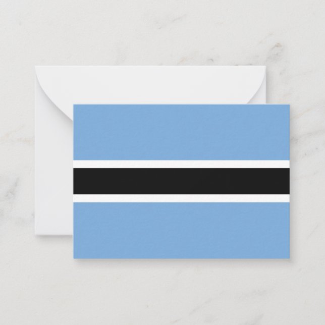 Botswana-Flagge Mitteilungskarte (Vorderseite)