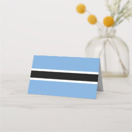 Botswana-Flagge Platzkarte