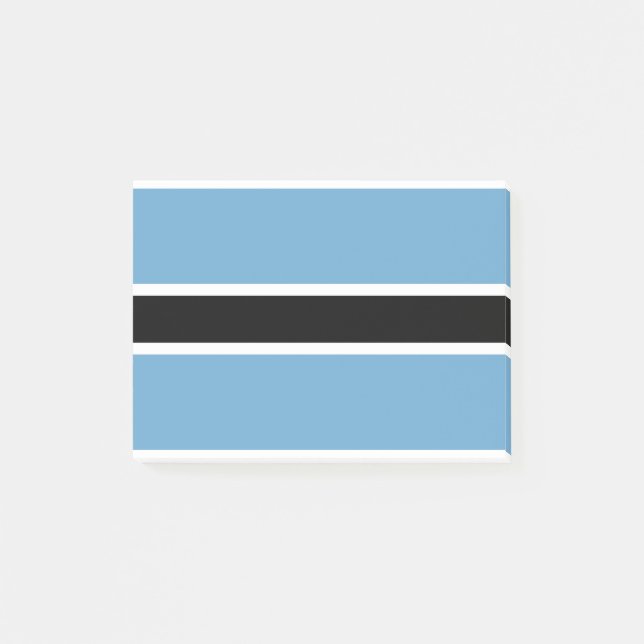Botswana-Flagge Post-it Klebezettel (Vorderseite)
