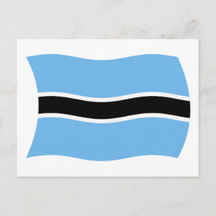 Botswana-Flagge Postkarte